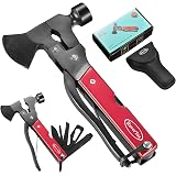 RoverTac Camping Essentials, Multi Tool Axe Hatchet Survival Gear 14-in-1 Multitool Knife Hammer Pliers Saw Bottle Can Opener