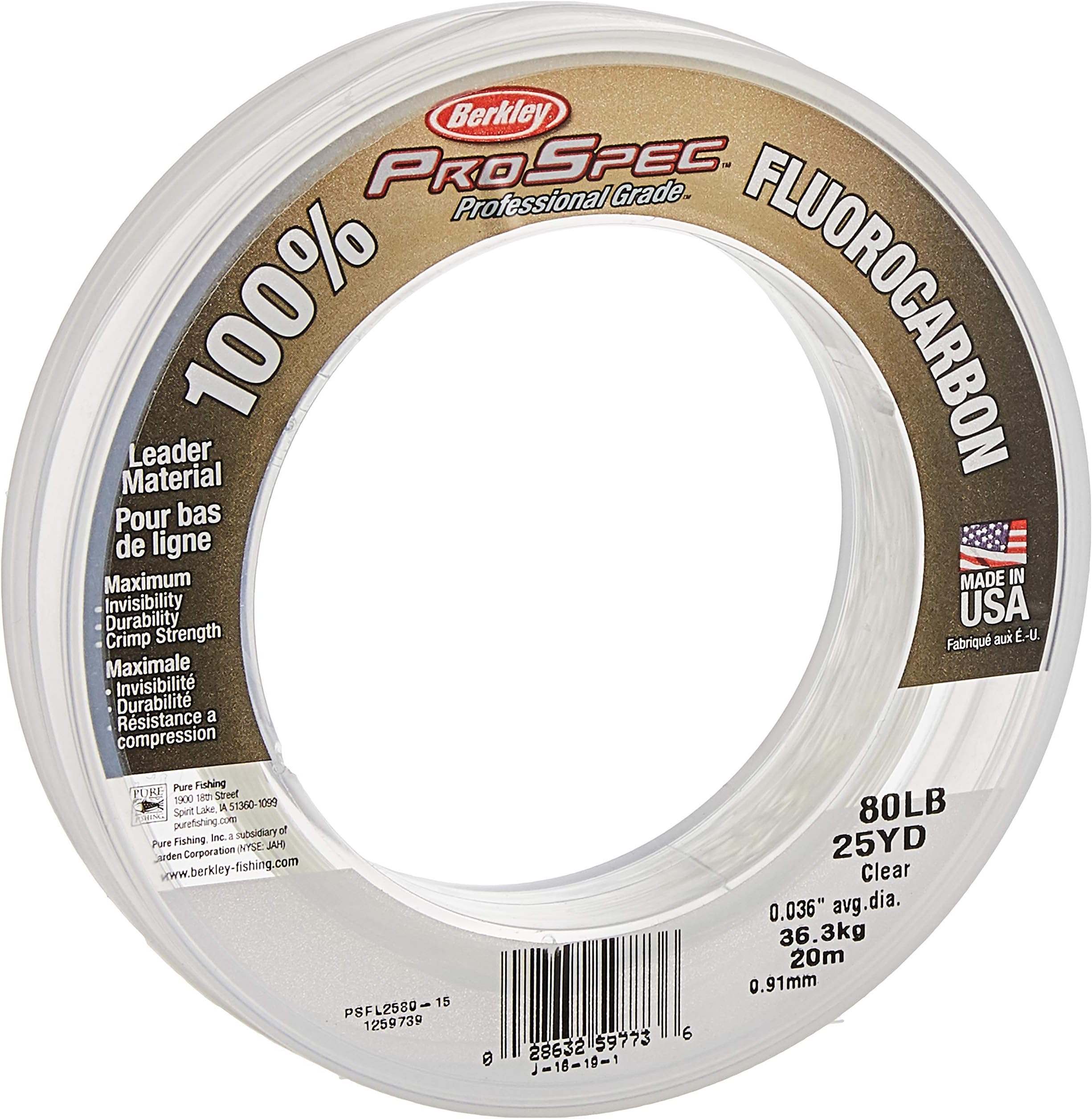 Berkley ProSpec 100% Fluorocarbon Fishing Leader