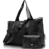 Gym Bag for Women, 3-in-1 Duffle with Laptop & Yoga Mat Space, Travel Bag with Shoe Compartment, Luggage Sleeve & Toiletries Pouch, Lightweight Weekender Carry On, Water Resistant