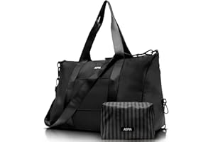 ASPIA Gym Bag for Women, 3-in-1 Duffle with Laptop & Yoga Mat Space, Travel Bag with Shoe Compartment, Luggage Sleeve & Toiletries Pouch, Lightweight Weekender Carry On, Water Resistant