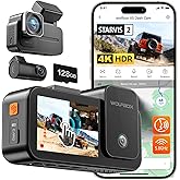 WOLFBOX X5 3 Channel 4K HDR Dash Cam, STARVIS 2 IMX678 8MP Night Vision, 4K+2.5K+1080P Front and Rear Inside Car Camera with 