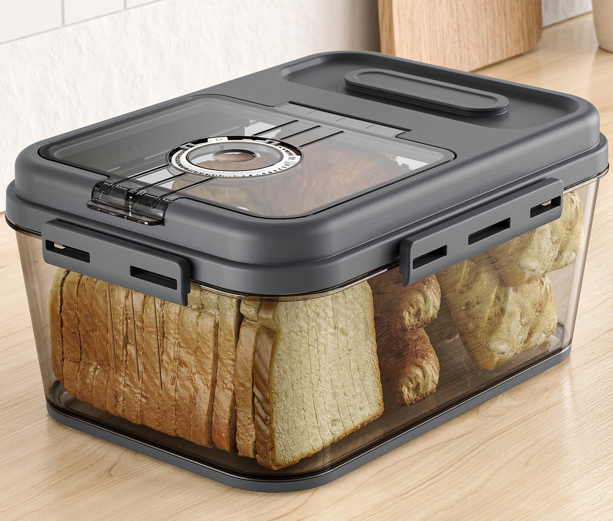 Photo 1 of Olimingse Bread Box For Kitchen Countertop, Airtight Bread Storage Container, Bread Container For Homemade Breads, Cookies, And Cake, Grey Bread Keeper1062486681
lpnpmfg5331372
