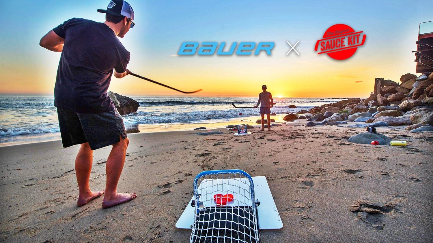 Bauer Deluxe Hockey Sauce Kit The Original Games, Training & Trick Shot Kit: Toys & Games