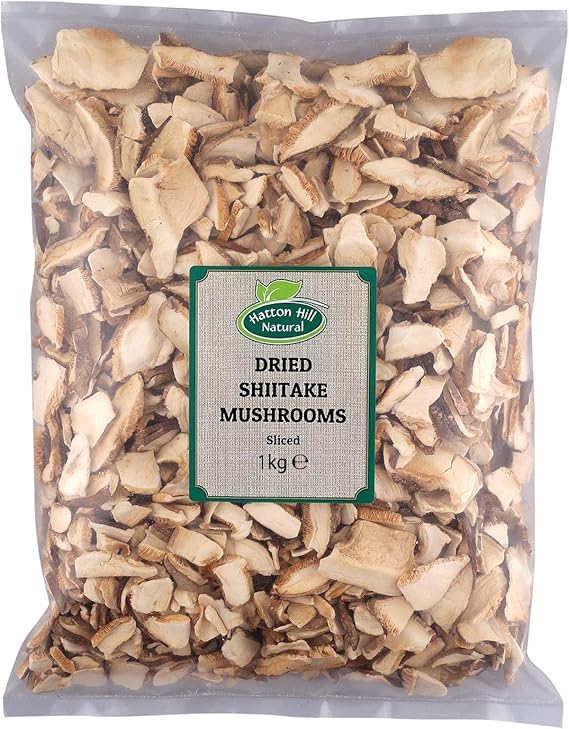 Dried Sliced Shiitake Mushrooms 1kg Free UK Delivery Amazon.co.uk