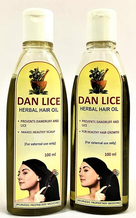 Buy Dan Lice Herbal Hair Oil Pack Of 2 200ml Anti Dandruff