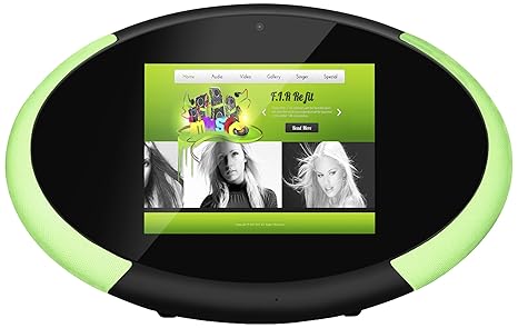 CocktailAudio Multiplay 8 tragbares Android 2.1 Streaming Soundsystem/Videoplayer/Tablet grün
