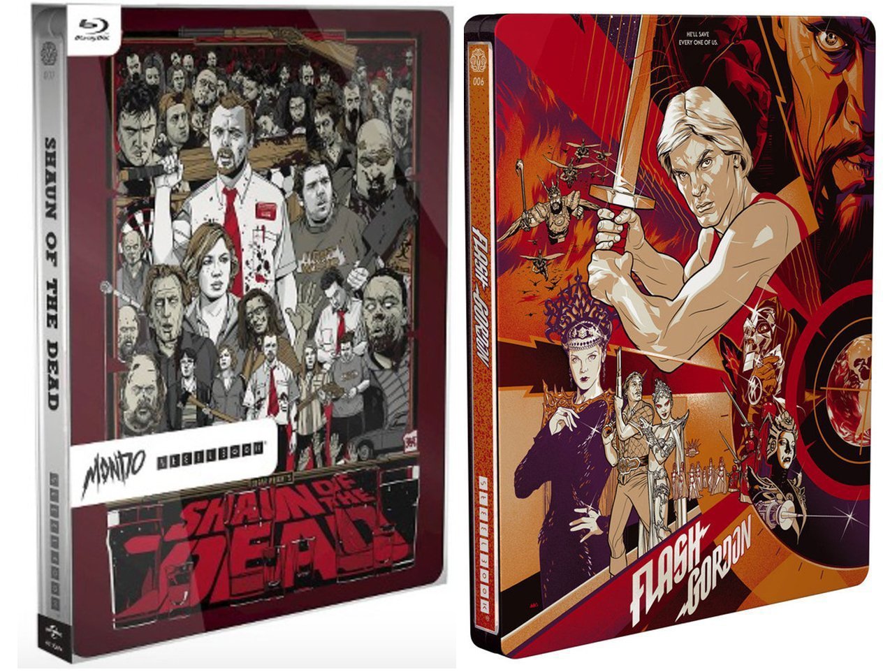 Mondo Steelbook Flash Gordon Amp Shaun Of The Dead Exclusive