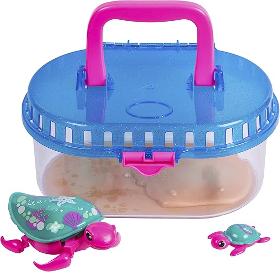 Little Live Pets Cool Turtle with your baby and Tank (Famous