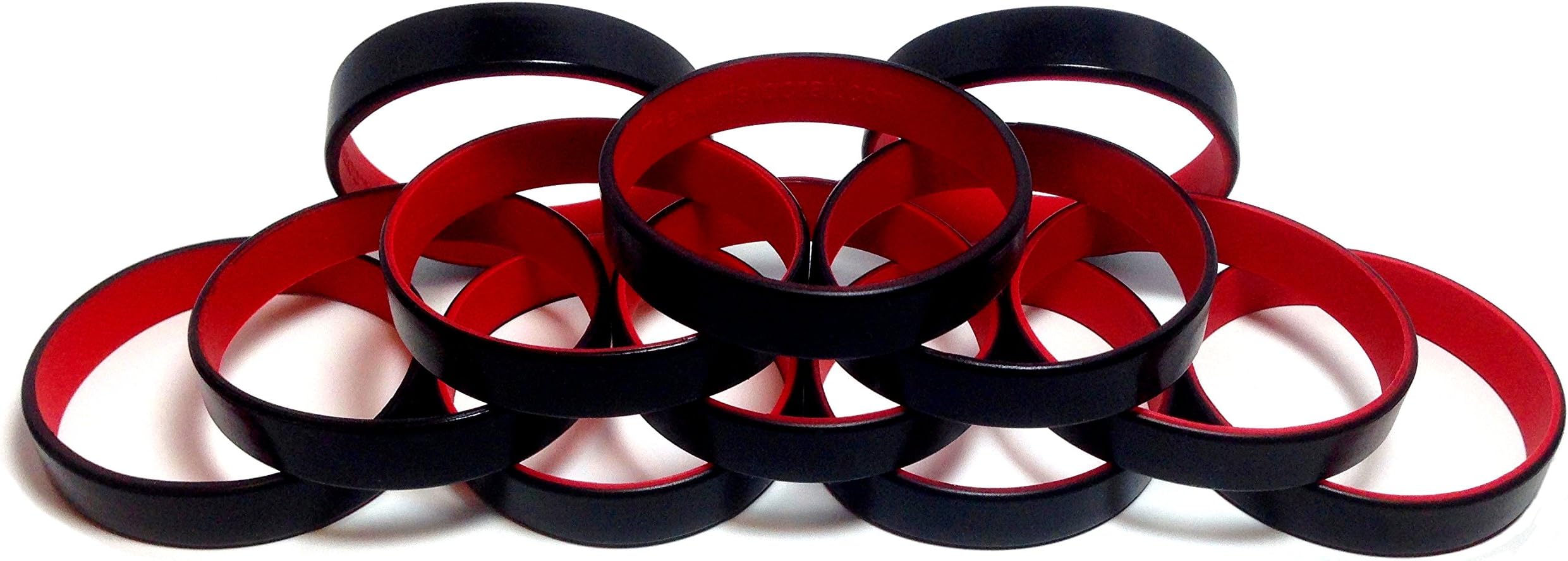 TheAwristocrat_USA Company_1 Dozen Multi-Pack Blank Wristbands Bracelets Silicone Rubber - Select from a Variety of Colors