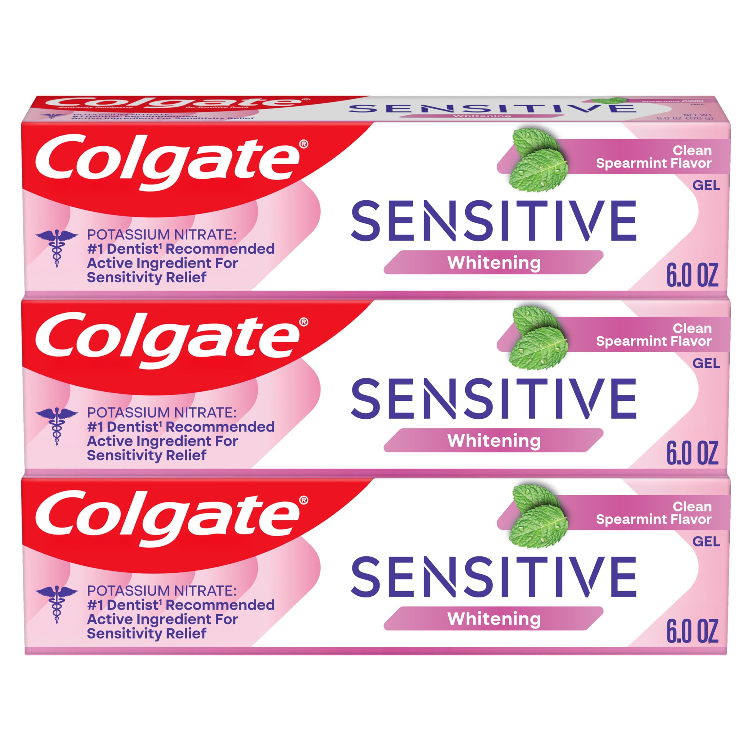 Colgate Colgate Sensitive Whitening Maximum Strength Toothpaste Fresh Mint, fresh mint 6 oz (Pack of 3)