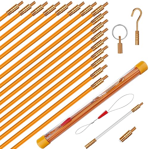 KOOTANS 22FT Fiberglass Electrical Wire Running Kit Wire Fishing