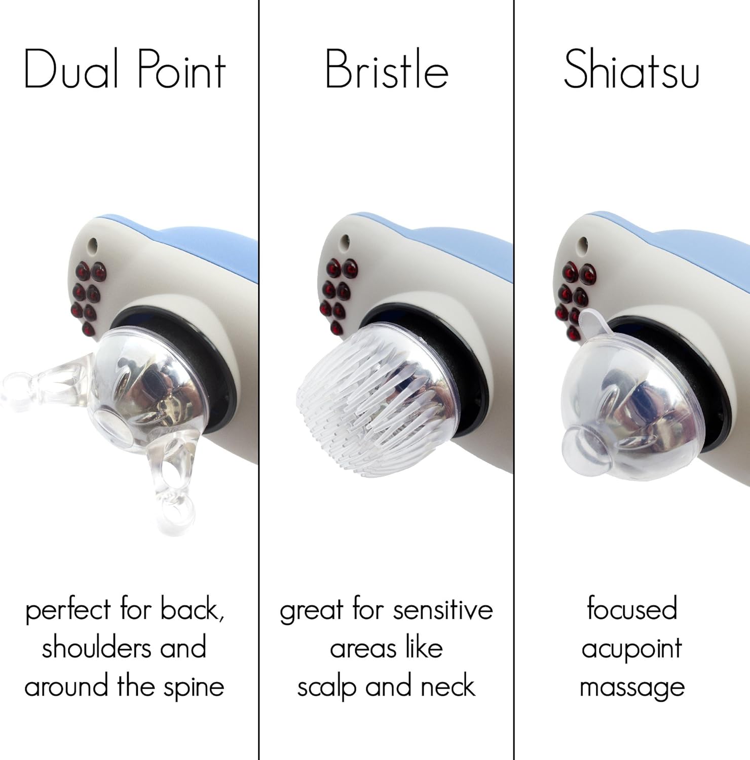 TheraFlow Handheld Deep Tissue Percussion Massager. Muscles, Back, Body, Neck, Foot, Shoulder, Scalp, Head. Trigger Point Pain Relief, Relaxation. Attachments for Acupoint, Shiatsu, Kneading. Gift: Health & Personal Care