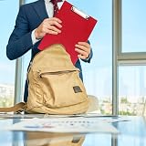 Rapesco VFDCB0R3 Foldover Clipboard with Pocket A4+ Red view 5