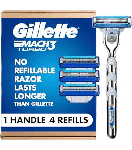 Amazon.com: Gillette Mach 3 Turbo Razor Refill Cartridges 8 Count
