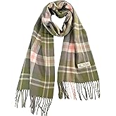 NY GOLDEN FASHION Unisex Cashmere-Feel Scarf, Tartan Plaid Pattern, 72 x 12 Inches, Winter Collection