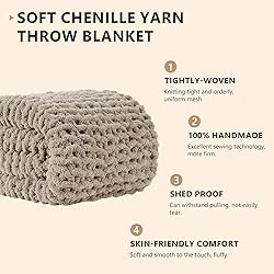 L'AGRATY Chunky Knit Blanket