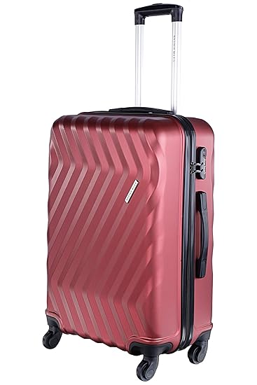 Nasher Miles Lombard Polycarbonate 75 cms Maroon Hardsided Check-in Luggage (NM H193 Lombard Maroon 28)