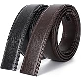 BELTROAD Ratchet Belt Strap for Men Leather Belts Without Buckle Replacement Leather Belt Strap Only 35mm for 40mm Buckle