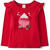 Gymboree Girls and Toddler Embroidered Graphic Long Sleeve T-Shirts