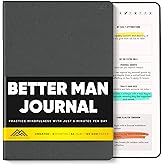 PRODUCTIVITY STORE Better Man Journal - Gratitude Journal – 5 Minute Journal - Reflection Manifestation Journal for Mindfulness & Self Care Journal – Goal/Guided Gratitude Journal for Men