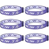Aospkle 6PCS WWJD Bracelet Pack for Women Men, Christian Gifts Wristbands, WWJD Bracelets - What Would Jesus Do Bracelet