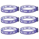 Meajjew 6PCS WWJD Christian Bracelet for Women