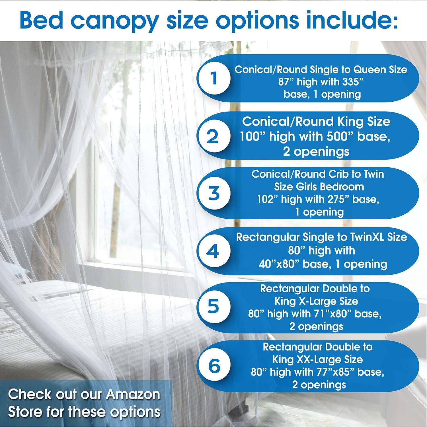 EVEN Naturals Luxury Mosquito Net for Bed Canopy, Tent for Single to Twin XL, Camping Screen House, Finest Holes Mesh 300, Square Netting Curtain for Bunk Bed, Easy Installation, Storage Bag: Home & Kitchen