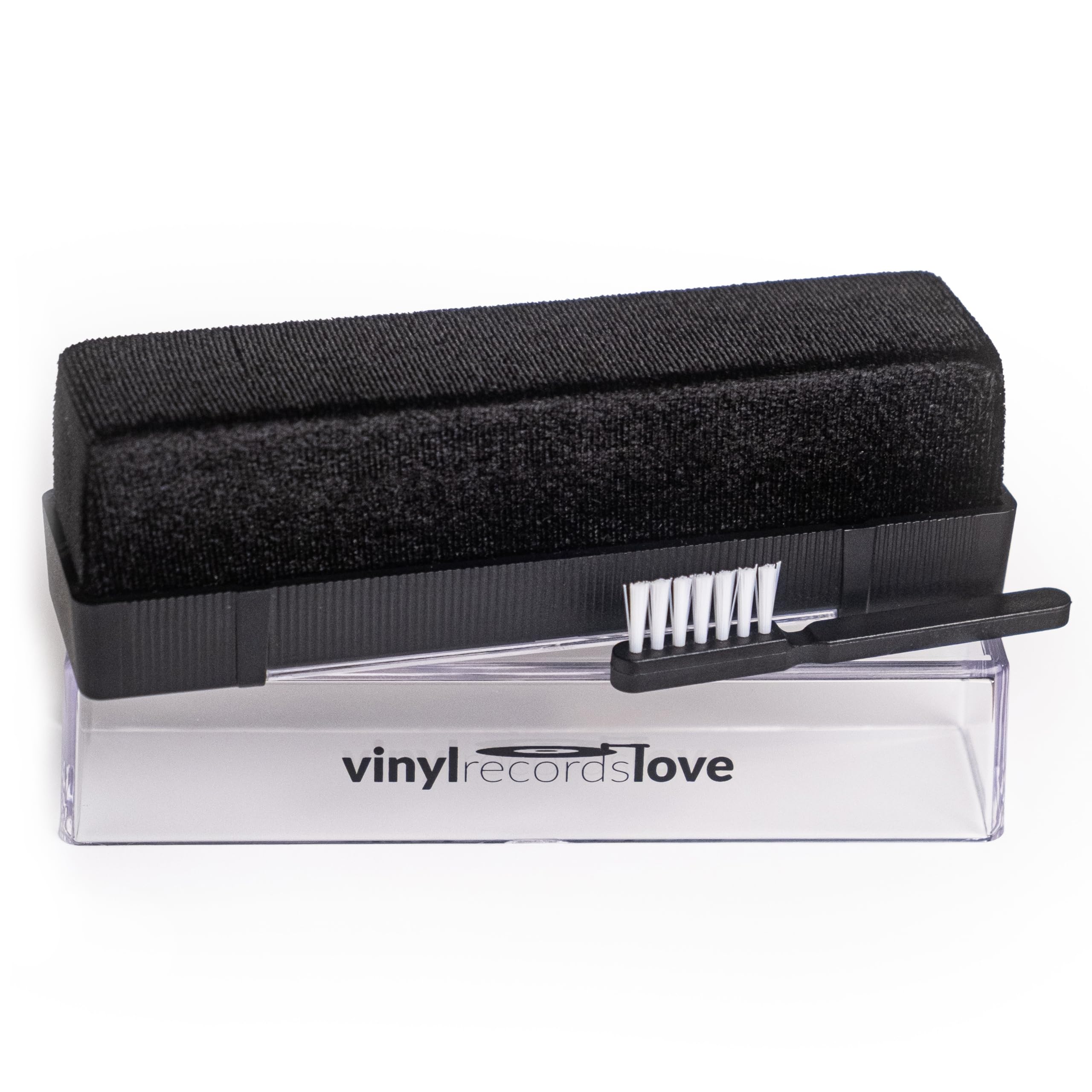 Schallplatten Reinigung | Schallplattenbürste Antistatisch aus Samt | Vinyl Cleaning Kit | Plattenbürste in Schwarz | Schallplattenreiniger | Schallplatten Bürste | Vinyl Bürste