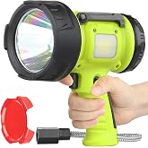 WENFENG Spotlight Flashlight 1500 Lumen LED Waterproof | Waterproof Handheld Bright Outdoor Spot Light Searchlight for Boating, Camping