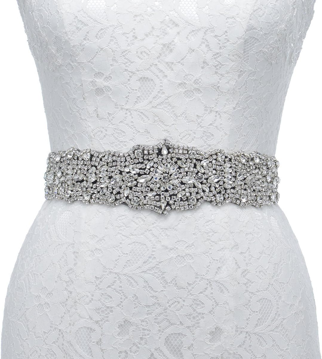 Remedios Rhinestone Bridal Belt Crystal Wedding Belt Bridesmaid Sash Women Dress Accessories