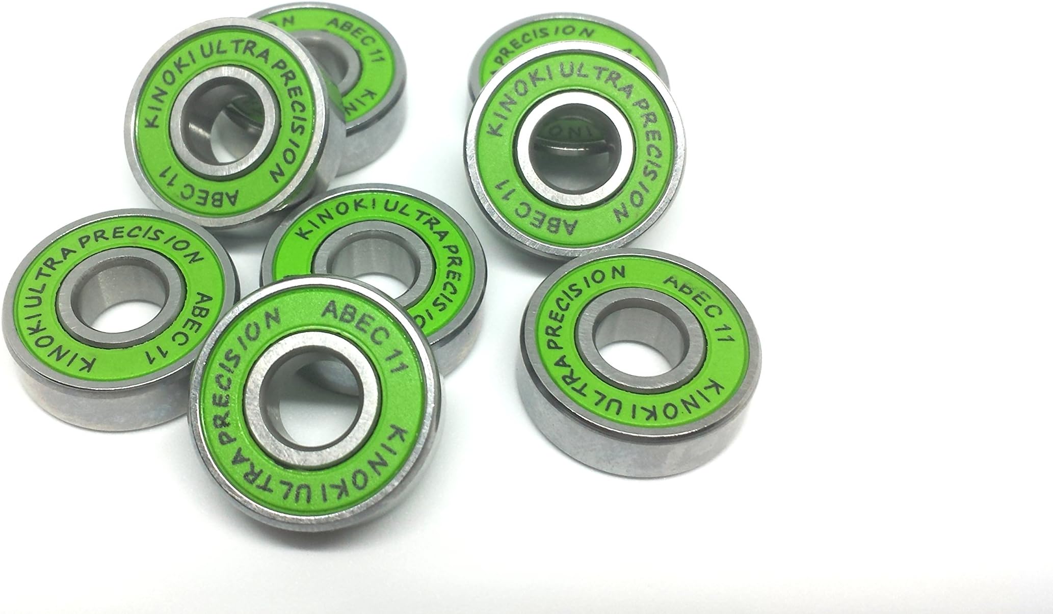 4 Kinoki Ultra Precision Abec 11 bearing set 608 Wheel bearing Skateboard scooter Quad inline Roller skate (4 bearings)