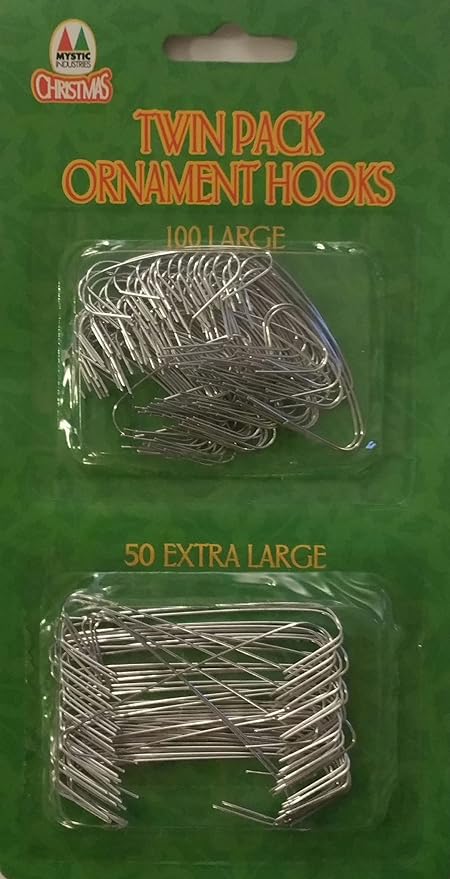 Amazon Co Jp クリスマスツリー用 オーナメントフック シルバー 2種類 合計150個入り ホーム キッチン