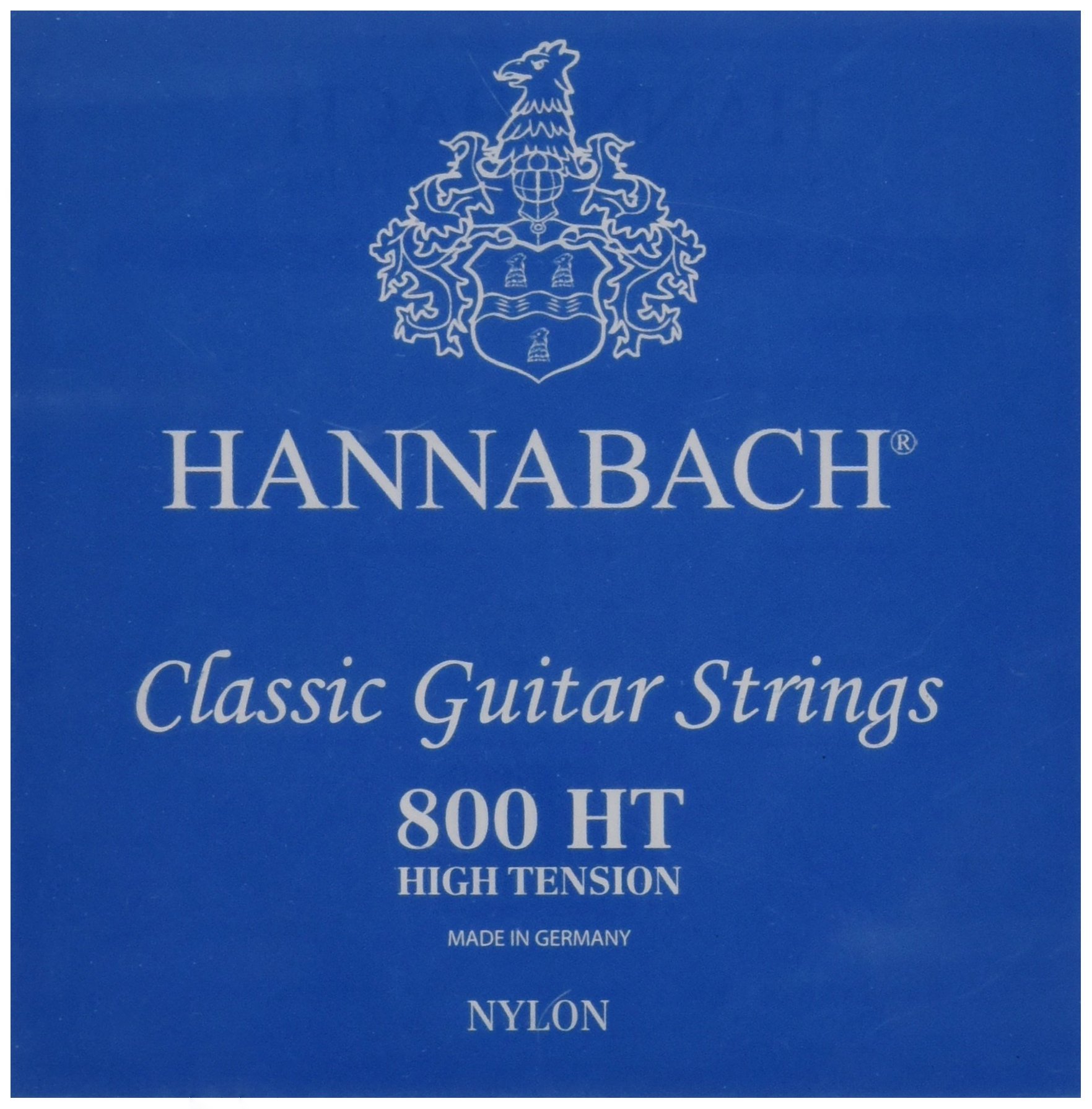 Hannabach Classical Guitar Strings Series 800 Low Tension silver-plated complete set, 800HT, strings for guitar (silver-plated copper wire, low tension, for entry-level classical guitars).