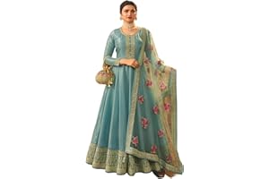 Lady Dwiza Women's Ready to Wear Indian Pakistani Party Wear Floor Length Designer Wedding Anarkali Salwar Suit