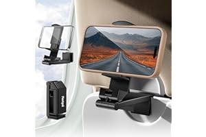Nextpal Airplane Phone Holder, Foldable Phone Holder for Airplane Seat Back Luggage Pole Desk 360° Rotation for Multi-Directional Viewing, Travel Essentials Holds Cell Phones 4-6.5 Inches