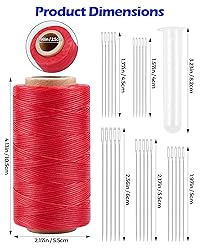 Leather Upholstery Sewing Waxed Thread: PLANTIONAL