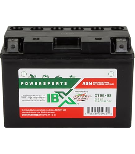Amazon.com: Interstate Batteries YTX9-BS 12V 8Ah Powersports