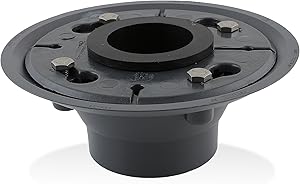 LUXE 2" ABS Shower Drain Base with Rubber Gasket