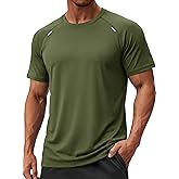 TACVASEN Men's Workout Shirts Athletic Dry Fit Mesh Short Sleeve Shirts Moisture Wicking Running Performance Gym Tee