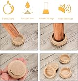CHUYOU Felt Floor Cups 8 pcs 45 mm Round Furniture Pads Non Slip Protectors view 5