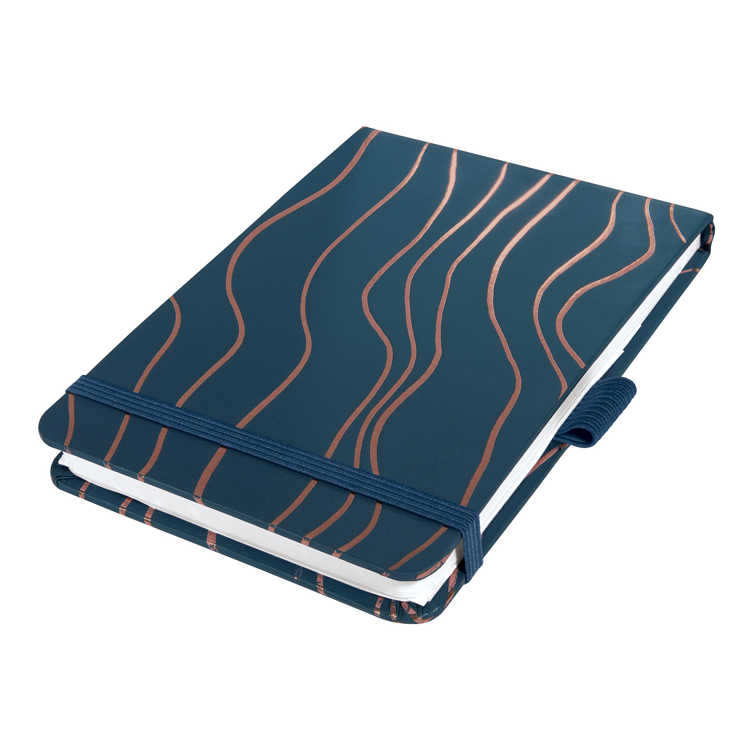 SIGEL JN350 Jolie Notepad, Navy Meringue, dotted (dot grid), 11 x 15,8 cm, hardcover, 158 pages, dark Blue