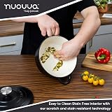 Nuovva Enamelled Cast Iron Dutch Oven 5 Quart with Lid Black 24cm view 6