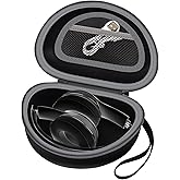 Headphone Case Compatible with Beats Solo 4/ Studio Pro/ Solo3/ Studio3/ Solo2/ Solo Pro Bluetooth On-Ear Over-Ear Headphones Headset - Black+ Grey Zipper (Box Only)