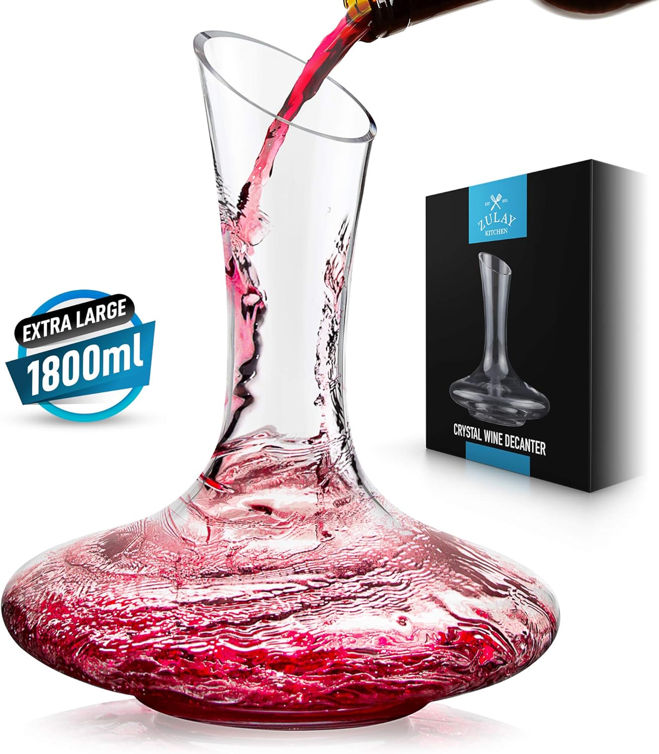 decanter per vino in vetro