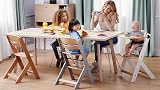 Kinderkraft ENOCK 3 in 1 Wooden High Chair Natural Beechwood view 2