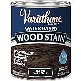 Varathane Dark Walnut Wood Stain | Water-Based, Furniture, Cabinets, Doors &amp; Trim, Fast Drying Formula, Rich Color Penetration, Quart
