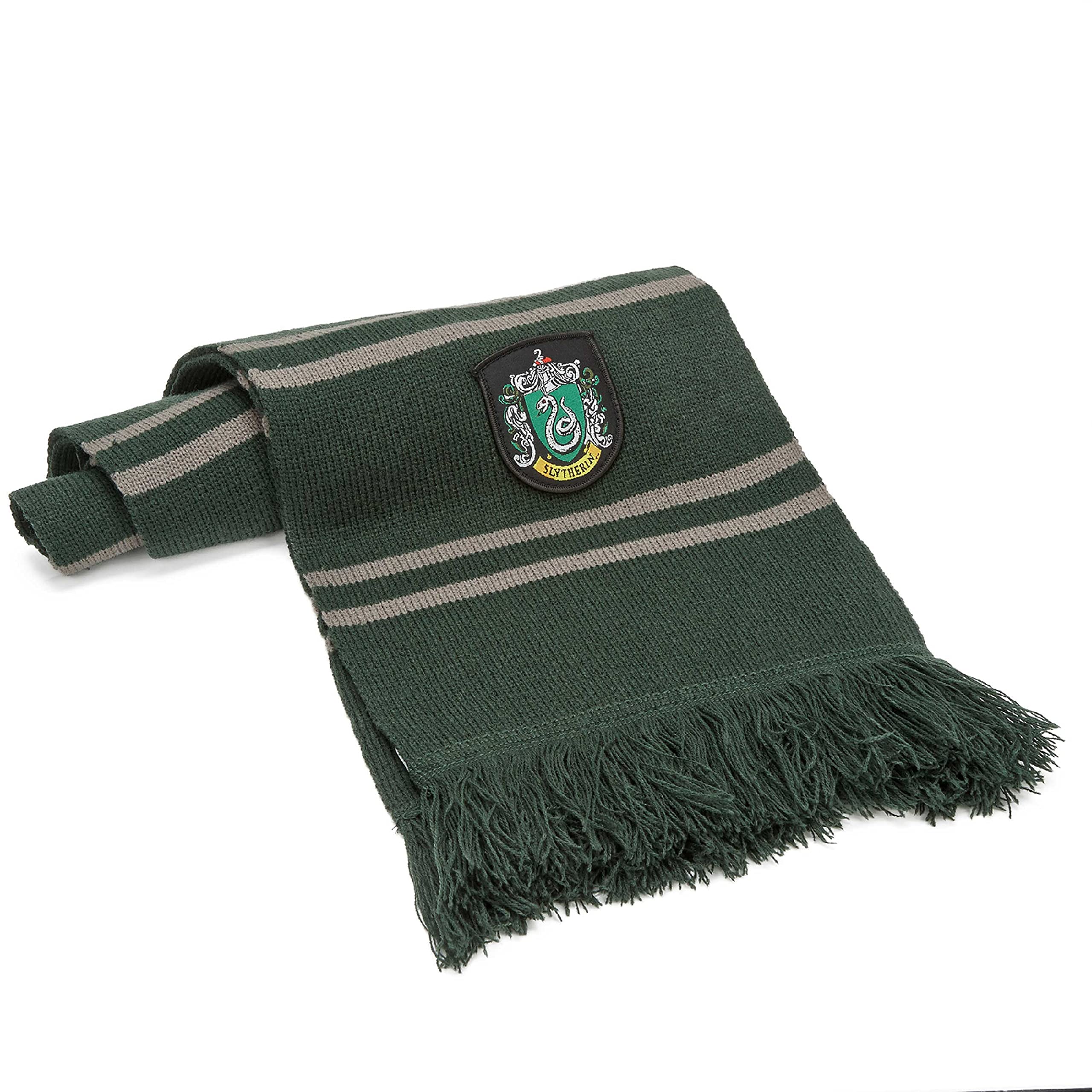 Cinereplicas - Harry Potter - Scarf - Ultra soft - Officially licensed - Slytherin - 190 cm - Green & Grey