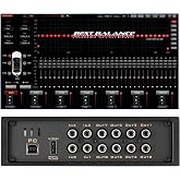 Car Audio DSP BTS880 4 Input 8 Output DSP Digital Signal Processor with Built in EQ Crossovers, 31-Band RCA Auxiliary Input and High Level Speaker Inputs DSP Bluetooth Equalizer Amplifier