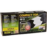 Hagen Exo Terra Mini Compact Incandescent Light Fixture, Black | For Exo Terra Glass Terrariums, PT2600/PT2602, Measures 11.8&rdquo; x 3.5&rdquo; x 5.9&rdquo;