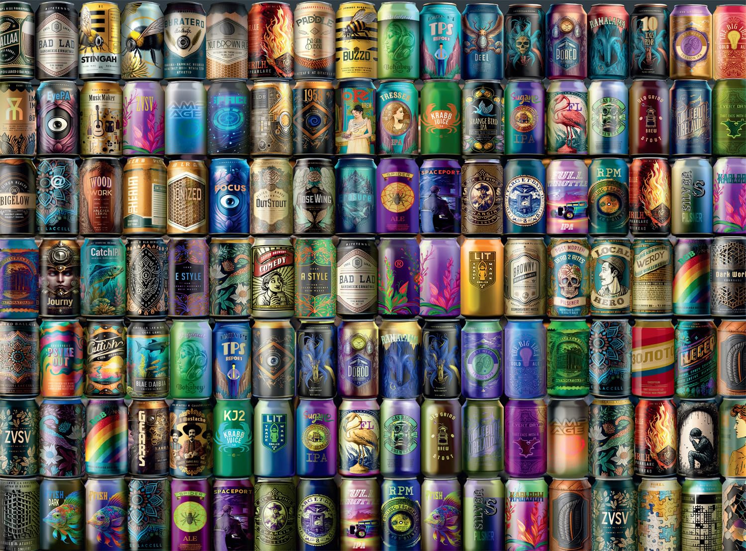 Buffalo Games - Classic Collage - Crafty Brews - 1000 Piece Jigsaw Puzzle